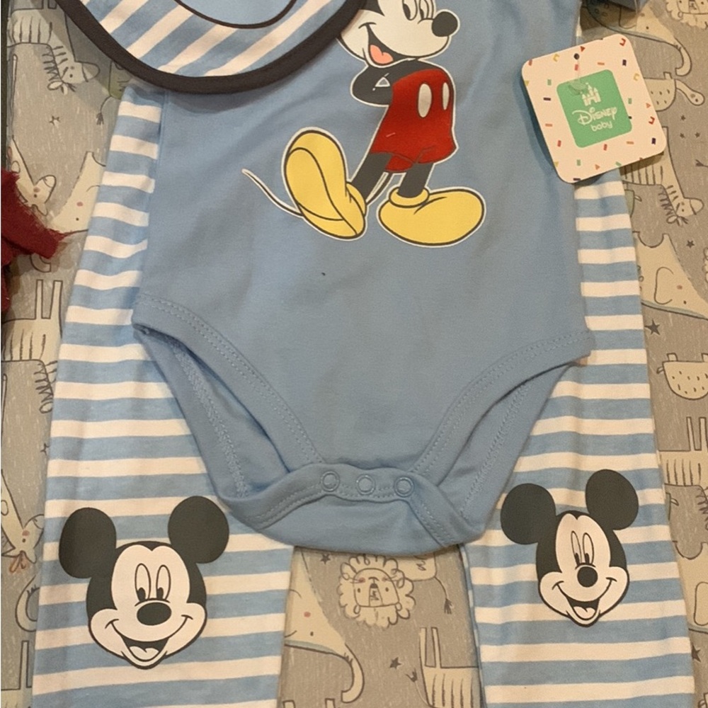 Disney Blue Mickey Mouse Bodysuit